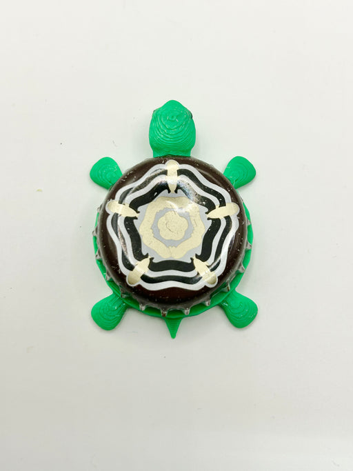 Samuel Smith Brewing (Brown) - Bottle Cap Magnet Turtle Shell Shocked Art