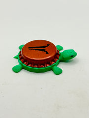 Texas Revolver Brewing (Red) - Bottle Cap Magnet Turtle Shell Shocked Art