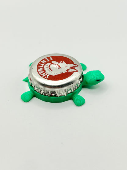 Fentimans (Red) - Bottle Cap Magnet Turtle Shell Shocked Art