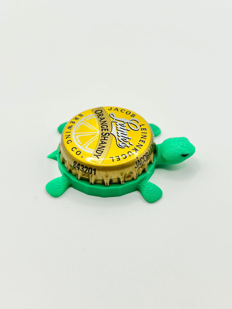 Leinenkugel's Orange Shandy (Vintage) - Bottle Cap Magnet Turtle Shell Shocked Art