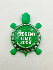 Regent Lime Soda (Vintage) - Bottle Cap Magnet Turtle Shell Shocked Art