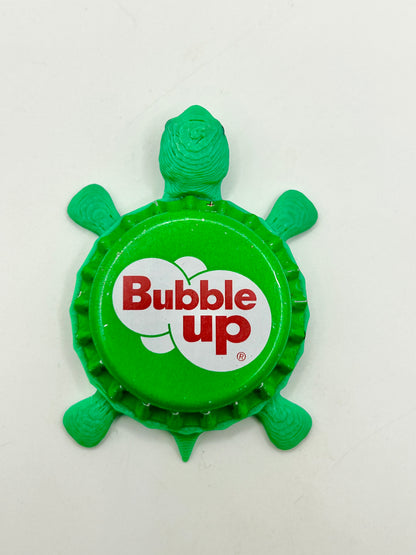 Bubble Up Soda - Bottle Cap Magnet Turtle Shell Shocked Art