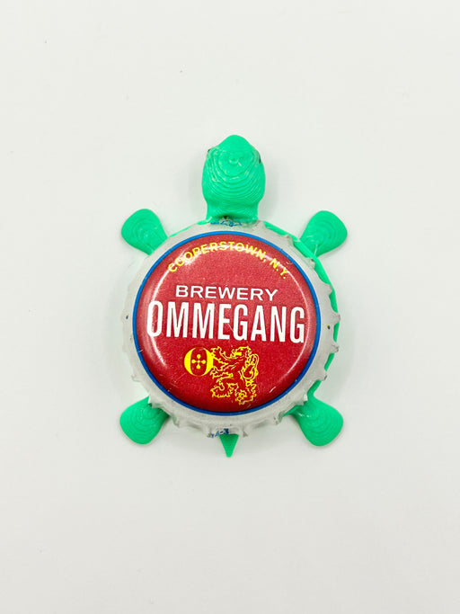 Ommegang (Vintage) - Bottle Cap Magnet Turtle Shell Shocked Art