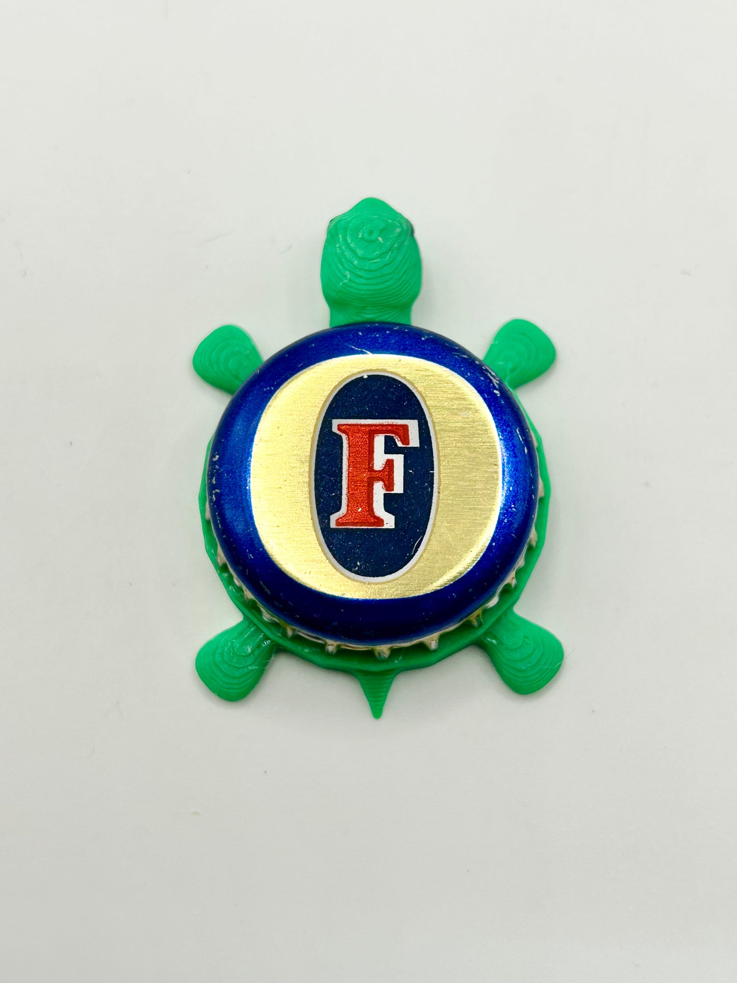 Foster’s Beer - Bottle Cap Magnet Turtle
