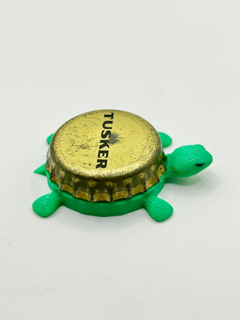 Tusker (Vintage) - Bottle Cap Magnet Turtle Shell Shocked Art