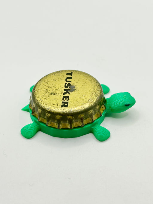 Tusker (Vintage) - Bottle Cap Magnet Turtle Shell Shocked Art