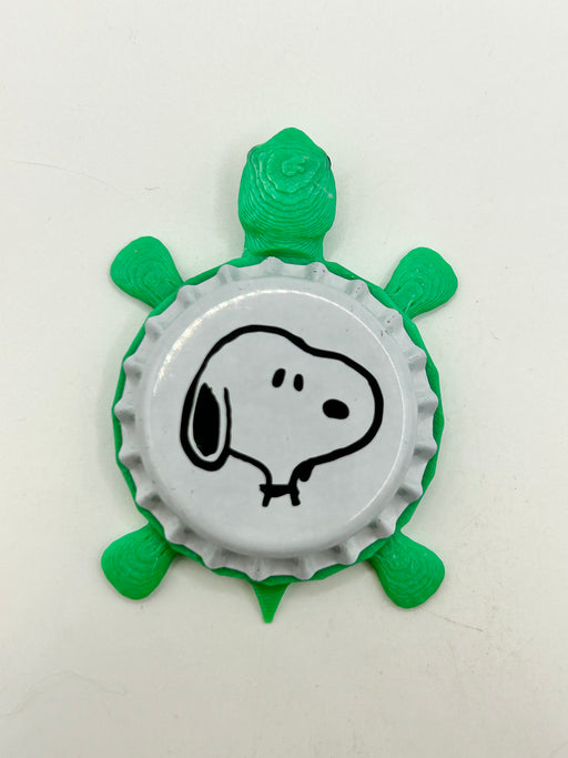 Snoopy - Bottle Cap Magnet Turtle Shell Shocked Art