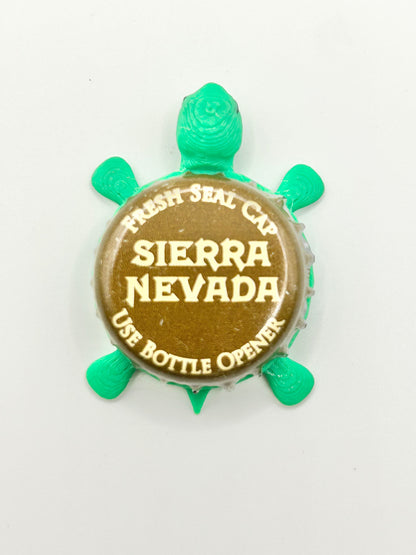 Sierra Nevada (Brown Cap) - Bottle Cap Magnet Turtle Shell Shocked Art