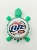Miller Lite (90s Logo) - Bottle Cap Magnet Turtle Shell Shocked Art
