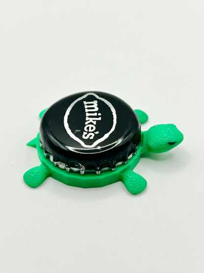 Mikes Hard - Bottle Cap Magnet Turtle Shell Shocked Art