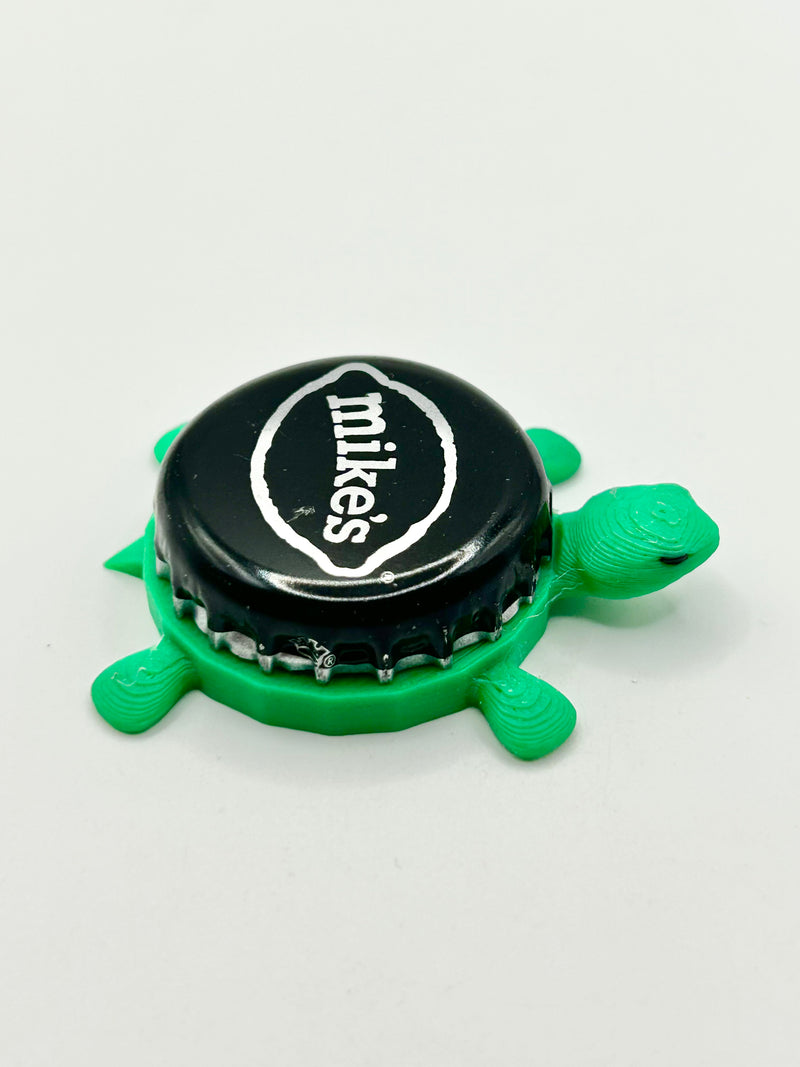 Mikes Hard - Bottle Cap Magnet Turtle Shell Shocked Art