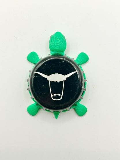 WooHa Brewing - Bottle Cap Magnet Turtle Shell Shocked Art