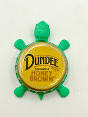 Dundee Honey Brown - Bottle Cap Magnet Turtle Shell Shocked Art
