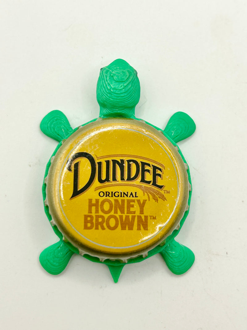 Dundee Honey Brown - Bottle Cap Magnet Turtle Shell Shocked Art
