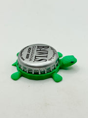 Bawls Root Beer Soda - Bottle Cap Magnet Turtle Shell Shocked Art