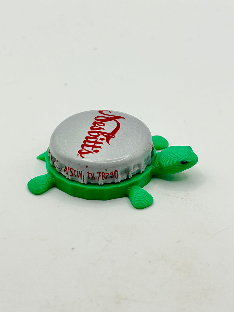Nesbitt’s Soda - Bottle Cap Magnet Turtle Shell Shocked Art