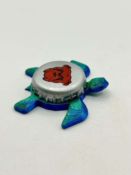 Red Dog - Sea Turtle Bottle Cap Magnet Shell Shocked Art
