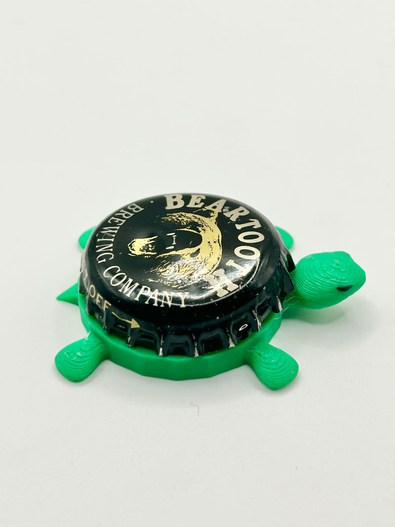 Beartooth Brewing - Bottle Cap Magnet Turtle Shell Shocked Art