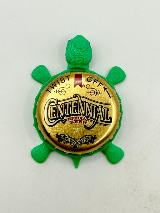 Michelob Centennial Special Brew - Bottle Cap Magnet Turtle Shell Shocked Art