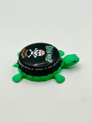 Brain Wash Skelektable Soda - Bottle Cap Magnet Turtle Shell Shocked Art