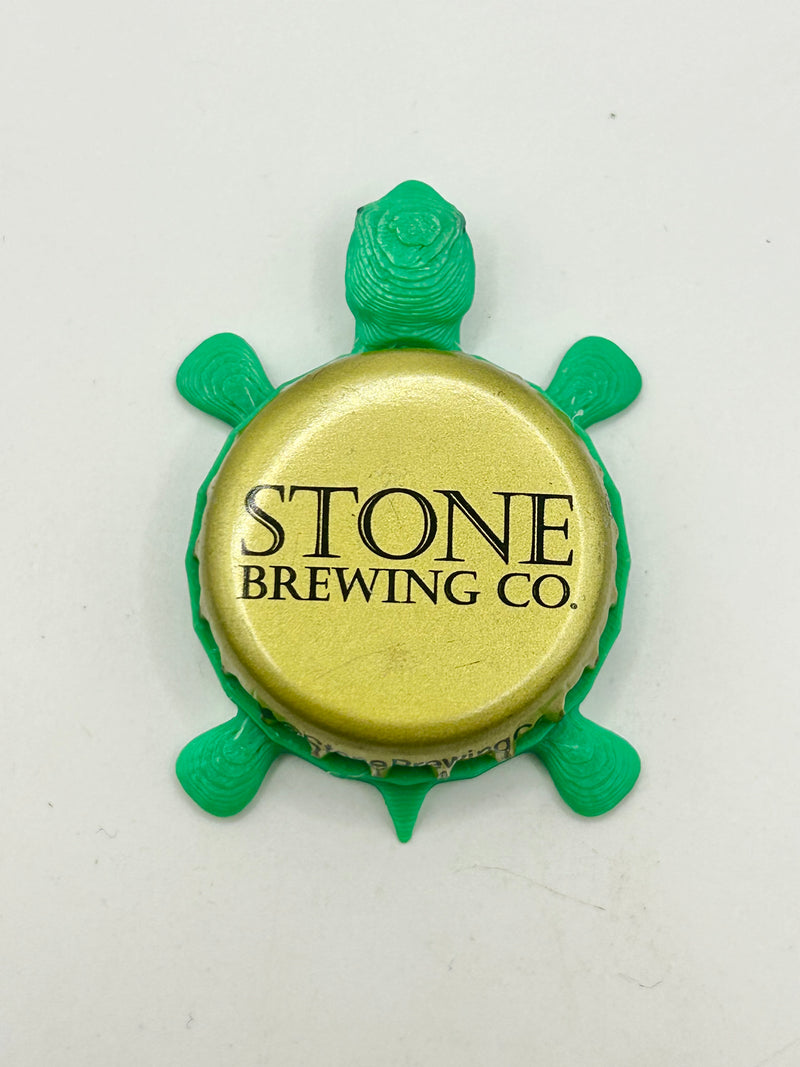 Stone Brewing Co (Vintage, Text) - Bottle Cap Magnet Turtle Shell Shocked Art
