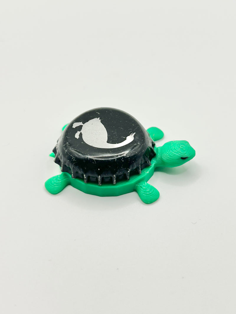 Goose Island - Bottle Cap Magnet Turtle Shell Shocked Art