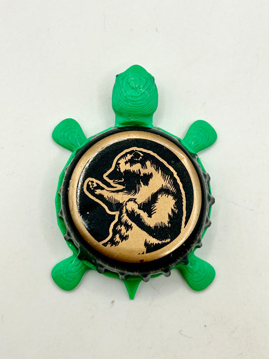 Firestone Walker Brewing (Bear) - Bottle Cap Magnet Turtle Shell Shocked Art