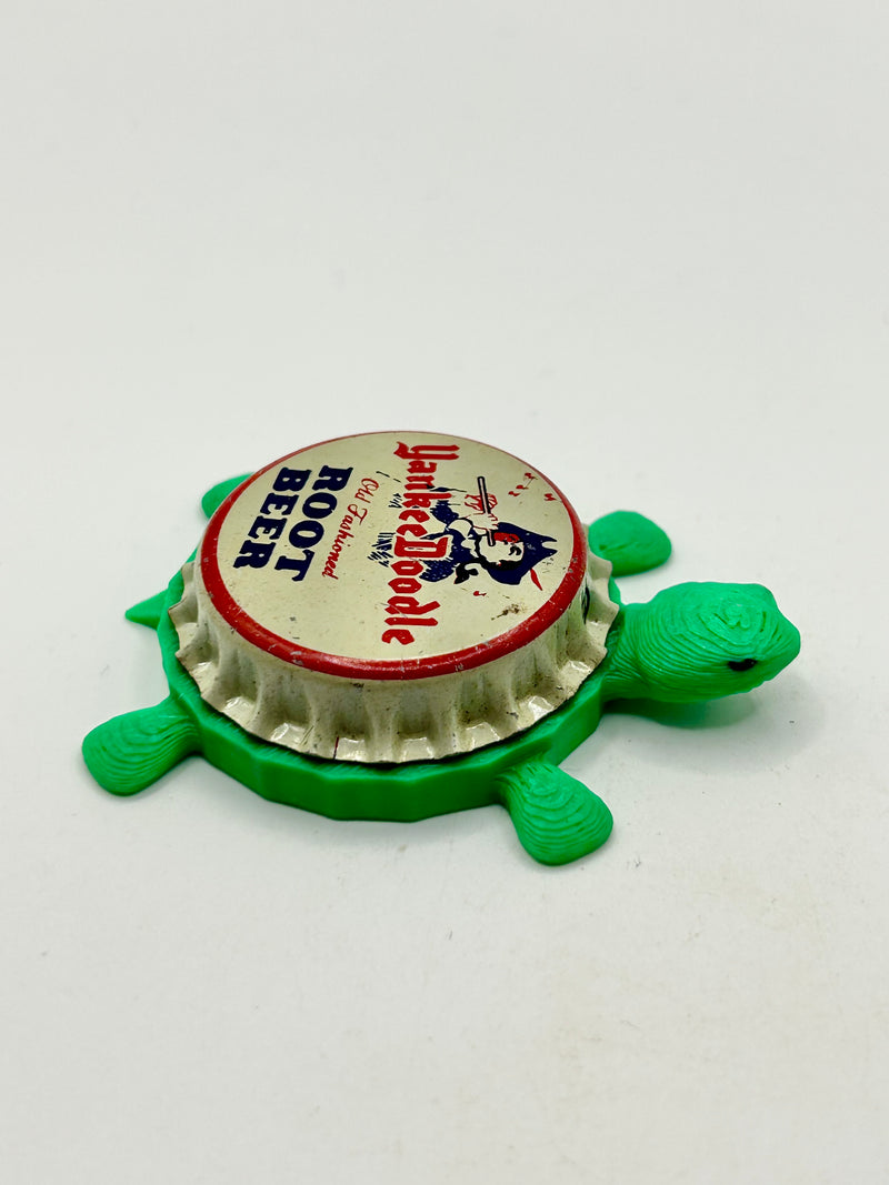 Yankee Doodle Root Beer - Bottle Cap Magnet Turtle Shell Shocked Art