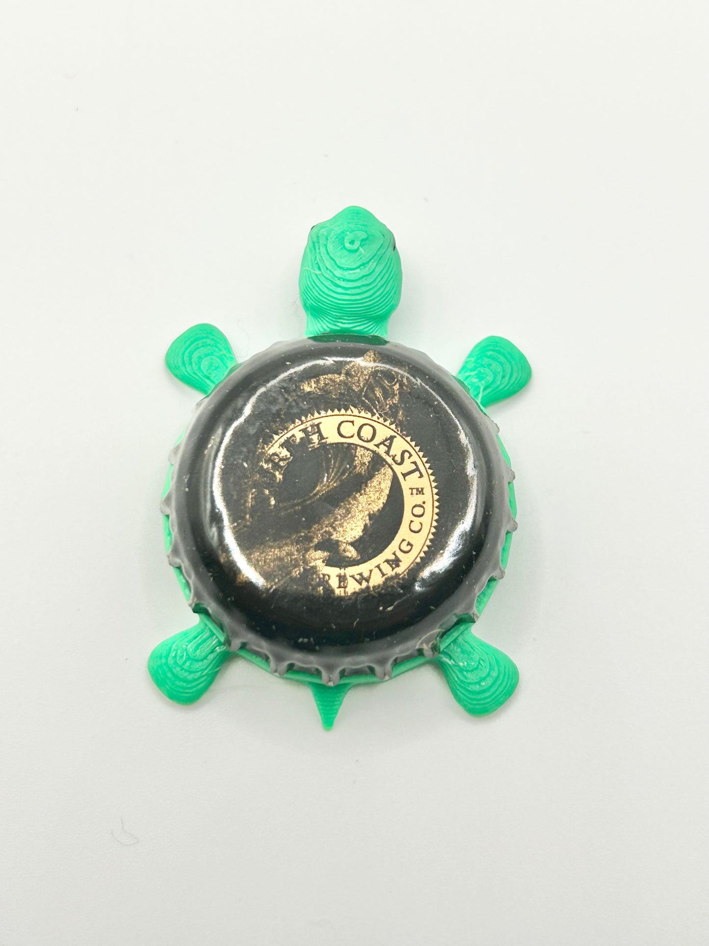 North Coast Brewing Co (Vintage) - Bottle Cap Magnet Turtle