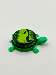Adirondack Brewery (4,165 ft) - Bottle Cap Magnet Turtle Shell Shocked Art