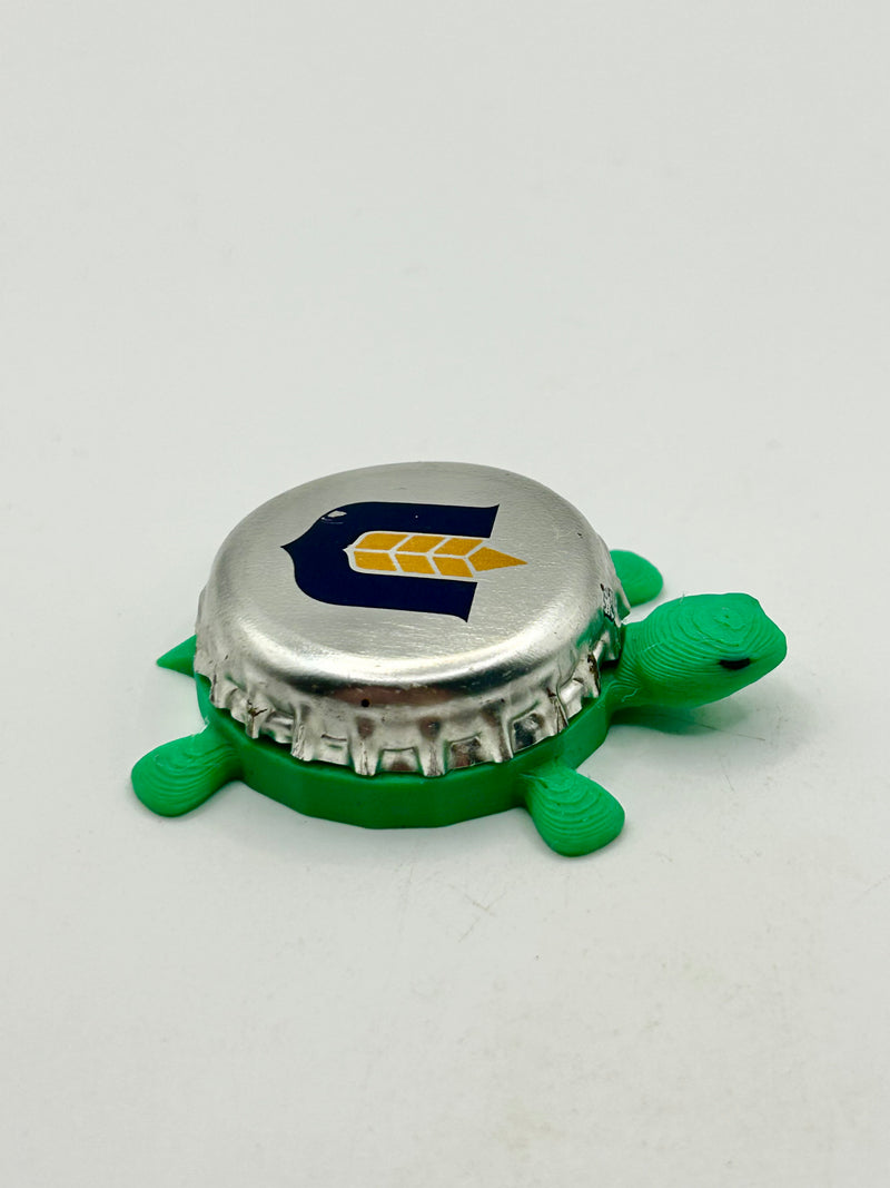 Unibroue Beer (Color) - Bottle Cap Magnet Turtle Shell Shocked Art