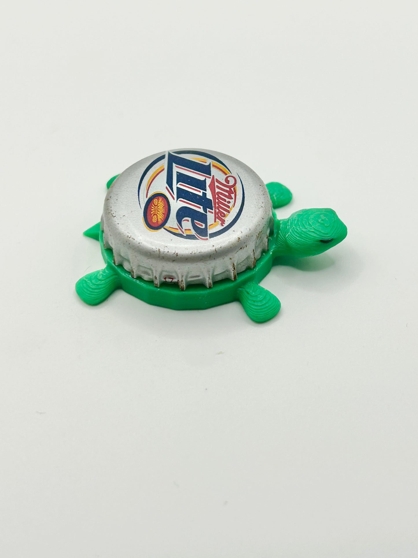 Miller Lite (90s Logo) - Bottle Cap Magnet Turtle