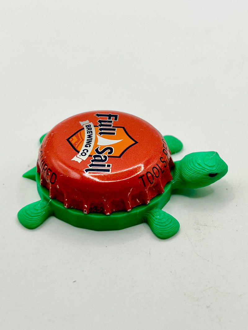 Full Sail Brewing Co (Red) - Bottle Cap Magnet Turtle Shell Shocked Art
