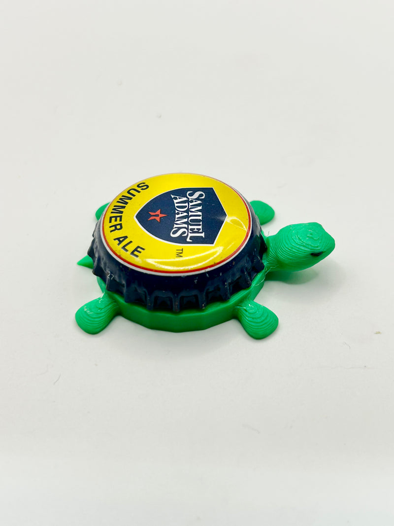 Sam Adams Summer Ale (Vintage) - Bottle Cap Magnet Turtle Shell Shocked Art