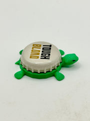 Tough Blond - Martha Tripel Belgian Style - Bottle Cap Magnet Turtle Shell Shocked Art