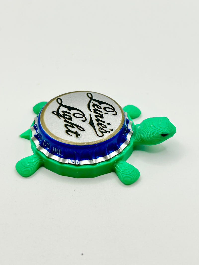 Leinenkugel's Light - Bottle Cap Magnet Turtle Shell Shocked Art