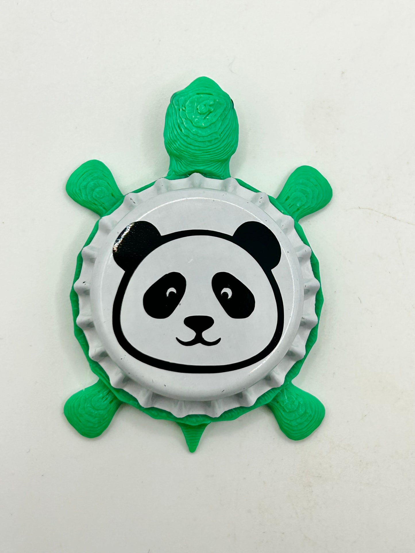Giant Panda - Bottle Cap Magnet Turtle Shell Shocked Art