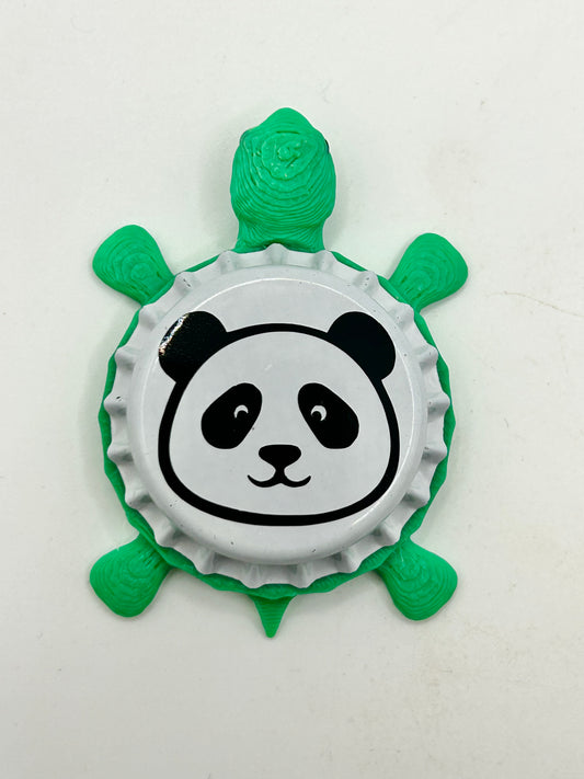 Giant Panda - Bottle Cap Magnet Turtle Shell Shocked Art
