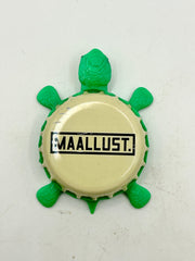 Maallust Brewing - Bottle Cap Magnet Turtle Shell Shocked Art