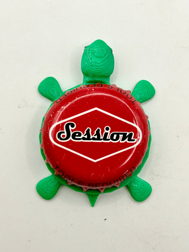 Full Sail Session (Red) - Bottle Cap Magnet Turtle Shell Shocked Art