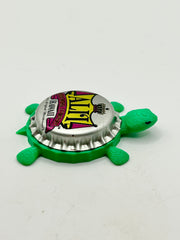 Ali’i Brewing (Hawaii) - Bottle Cap Magnet Turtle Shell Shocked Art