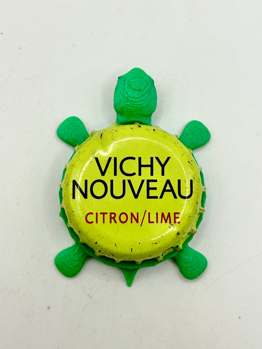 Vichy Citron/Lime - Bottle Cap Magnet Turtle Shell Shocked Art