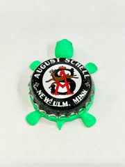 August Schell Brewing - Bottle Cap Magnet Turtle Shell Shocked Art