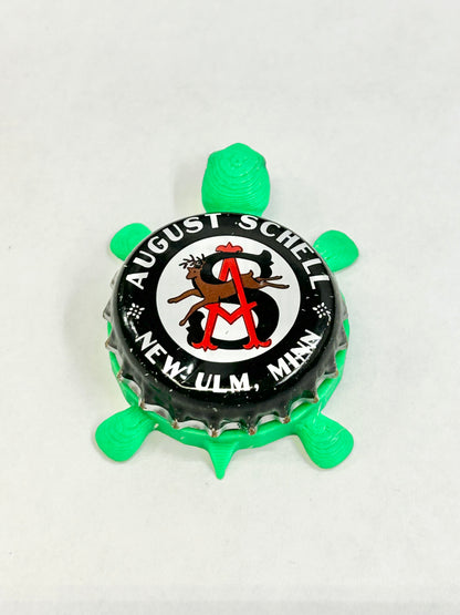 August Schell Brewing - Bottle Cap Magnet Turtle Shell Shocked Art
