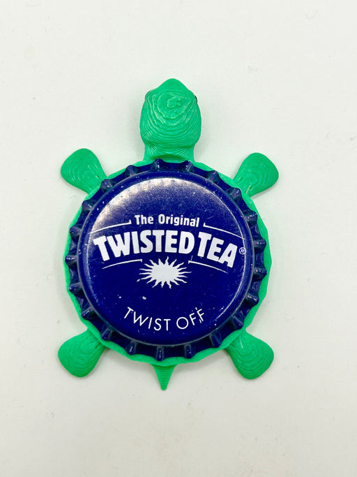 Twisted Tea (with Sun) - Bottle Cap Magnet Turtle Shell Shocked Art