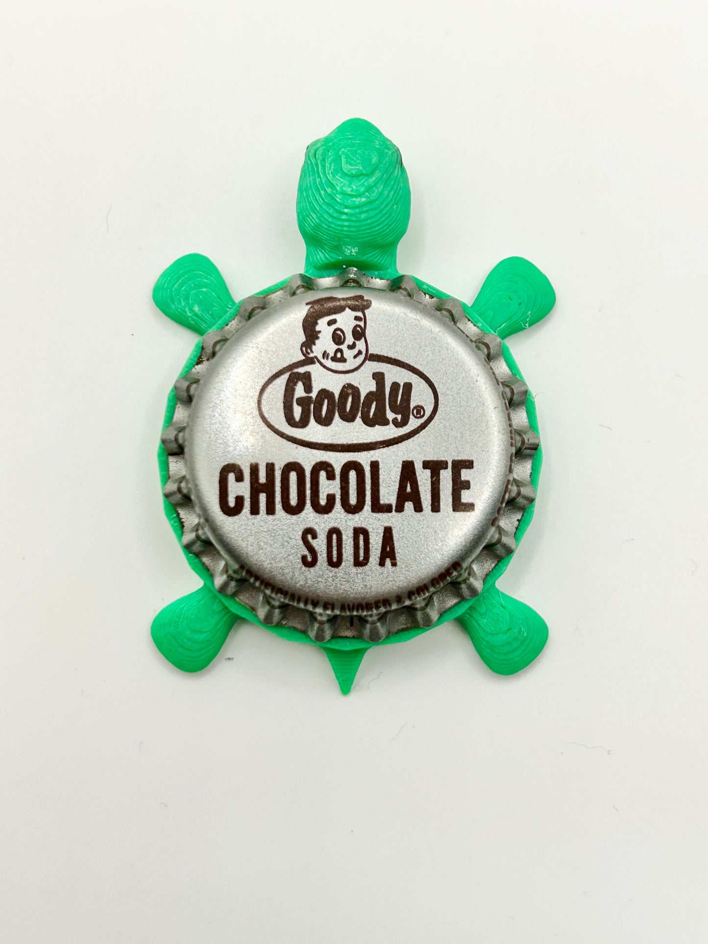 Goody Chocolate Soda - Bottle Cap Magnet Turtle