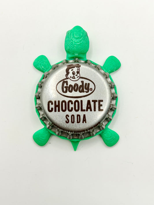 Goody Chocolate Soda - Bottle Cap Magnet Turtle