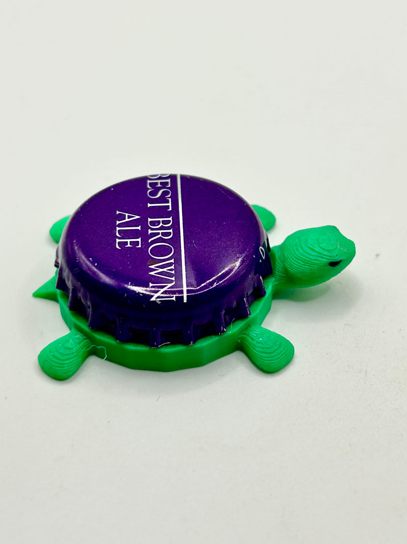 Bell's Best Brown Ale (Purple) - Bottle Cap Magnet Turtle Shell Shocked Art
