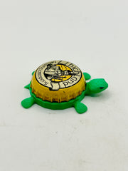 Highland Brewing (Yellow) - Bottle Cap Magnet Turtle Shell Shocked Art