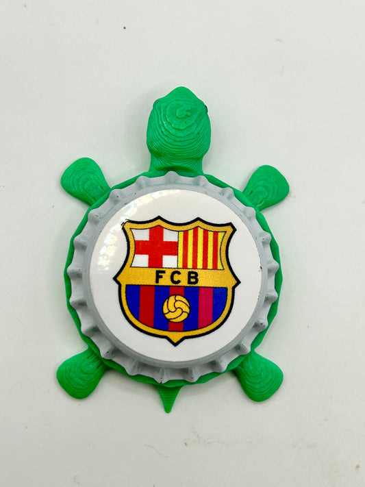 FC Barcelona - Bottle Cap Magnet Turtle